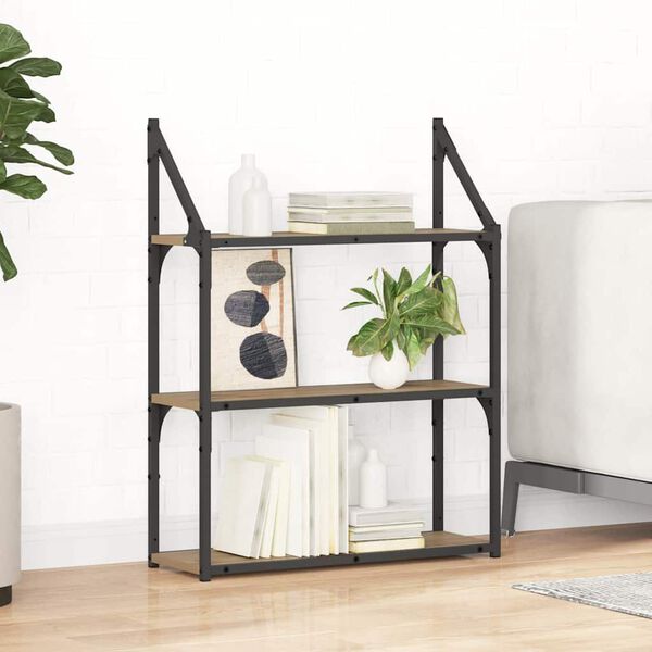 vidaXL Raft de perete Stejar Artizanal 60 x 21 x 78,5 cm Lemn compozit