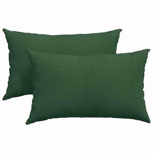 vidaXL Perne pentru canapea 2 pcs Verde &icirc;nchis 50 x 30 cm