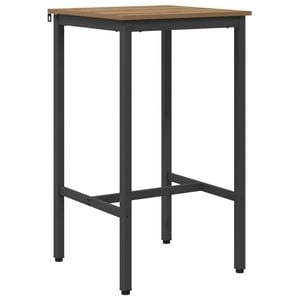 vidaXL Masă de bar 52 x 52 x 90 cm Lemn prelucrat Stejar Artizanal