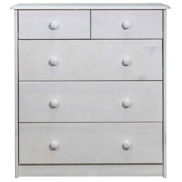 vidaXL Comodă cu sertare, 75x35x80,5 cm, lemn masiv de pin