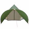 vidaXL Cort Teepee cu acoperiș Verde și gri 600 x 600 x 347 cm