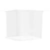vidaXL Plasa de tantari suspendata 156 ochiuri alb 220x100x150 cm