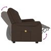 vidaXL Fotoliu de masaj rabatabil, 4 locuri, maro, piele ecologică
