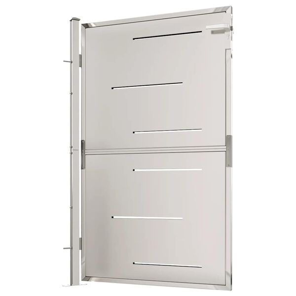 vidaXL Poartă de grădină 100x145 cm oțel inoxidabil