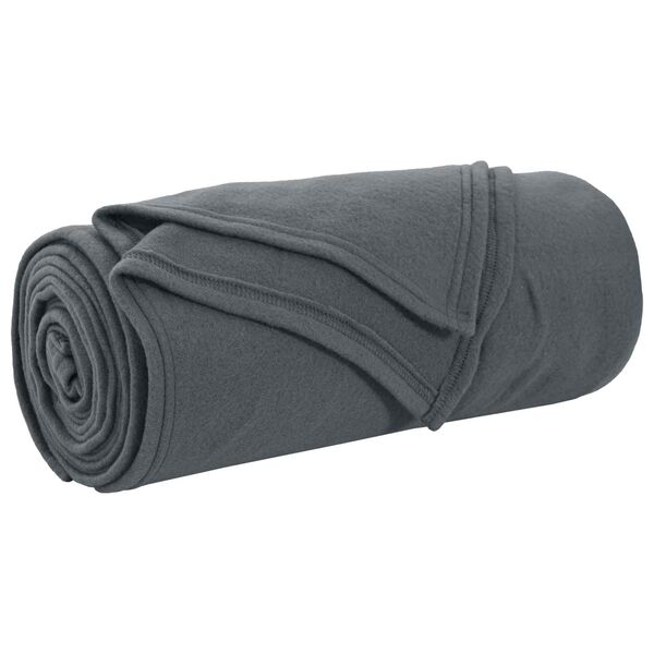 vidaXL Pături de aruncat 24 pcs Gri &icirc;nchis 200 x 150 cm Molton
