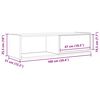 vidaXL Dulap TV alb 100x31x25,5 cm lemn prelucrat