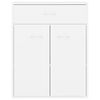 vidaXL Dulap, alb, 60x30x75 cm, lemn prelucrat