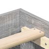 vidaXL Cadru de pat fără saltea Gri Sonoma 200x200 cm lemn prelucrat