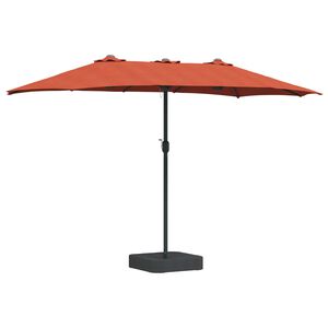 vidaXL Parasol de Grădină Terracota 385 x 209 x 244 cm Poliester