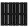 vidaXL Tăblie de pat pentru perete negru 127,5x3x110 cm lemn masiv pin