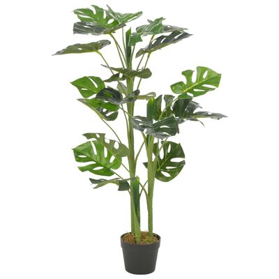 vidaXL Plantă artificială Monstera cu ghiveci, verde, 100 cm