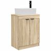 vidaXL Mobilă de baie cu chiuvetă Stejar Sonoma 54 x 35 x 83 cm