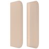 vidaXL Tăblie pat cu aripioare cappuccino 203x16x78/88 cm piele eco