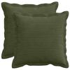 vidaXL Husă pentru pernă 2 buc. HOUTEN Verde 40 x 40 cm cord