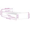 vidaXL Cadru pat fără saltea stejar sonoma 100x200 cm lemn prelucrat