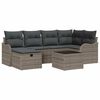 vidaXL Set de canapele pentru grădină 7 buc. Rattan poli