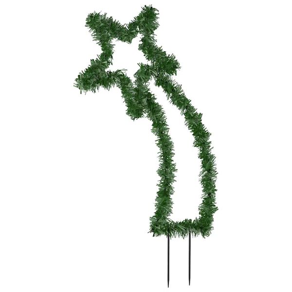 vidaXL Decorațiune meteorit cu lumini de Crăciun/țăruși 115 LED 89 cm