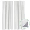 vidaXL Draperii opace, 2 buc., strat dublu, 140 x 175 cm, alb