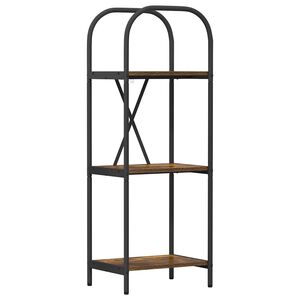 vidaXL Raft pentru cărți 3 niveluri 40 x 30 x 109 cm Lemn prelucrat