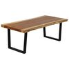 vidaXL Măsuță de cafea din lemn masiv de suar, 102 x 56 x 41 cm