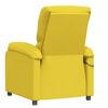 vidaXL Fotoliu de masaj cu ridicare, galben deschis, textil