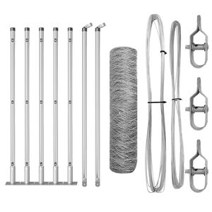 vidaXL St&acirc;lp de gard. Argintiu