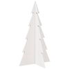 vidaXL Brad de Crăciun decorativ, alb, 80 cm, lemn de pin masiv