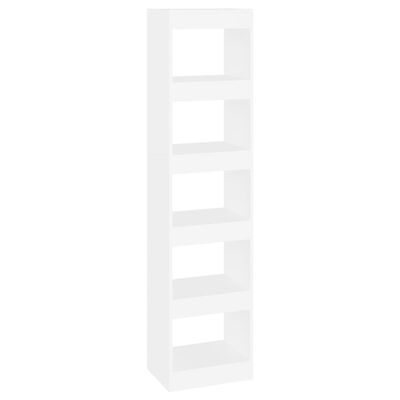 vidaXL Bibliotecă/Separator cameră, alb, 40x30x166 cm