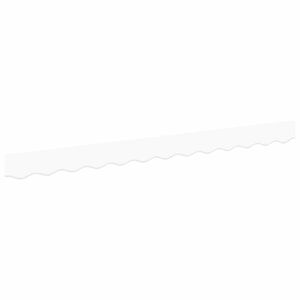 vidaXL &Icirc;nlocuire pentru faldurile de awning Alb 230 x 20 cm Poliester