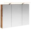 vidaXL Dulap cu oglindă pentru baie Lemn vechi 100 x 14,5 x 70 cm