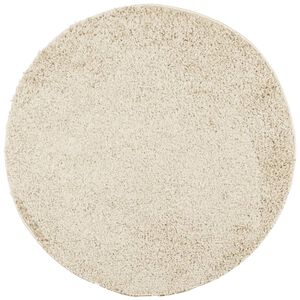 vidaXL Covor pufos "PAMPLONA" cu fire &icirc;nalte, auriu modern, &Oslash; 160 cm