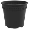 vidaXL Ghiveci rotund pentru flori 6 pcs Negru &Oslash; 17 x 14 cm Plastic