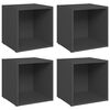 vidaXL Comode TV, 4 buc., gri, 37x35x37 cm, PAL