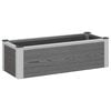 vidaXL Strat &icirc;nălțat de grădină Gri 75 x 30 x 22 cm WPC și Aluminiu