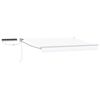 vidaXL Cort electric retractabil Alb 3 x 2,5 m