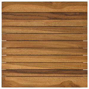 vidaXL Placă de masă 40 x 40 x 3,5 cm Pătrat Lemn solid de tec natural
