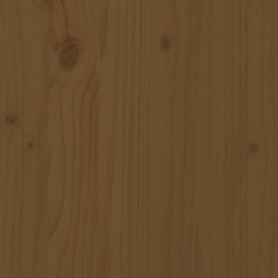 vidaXL Pat pentru seniori king, maro miere, 150x200 cm, lemn masiv pin