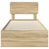 vidaXL Cadru de pat Stejar Sonoma 100 x 200 cm Lemn prelucrat
