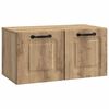 vidaXL Oglindă TV montată pe perete Stejar Artizanal 59,5 x 31 x 30 cm
