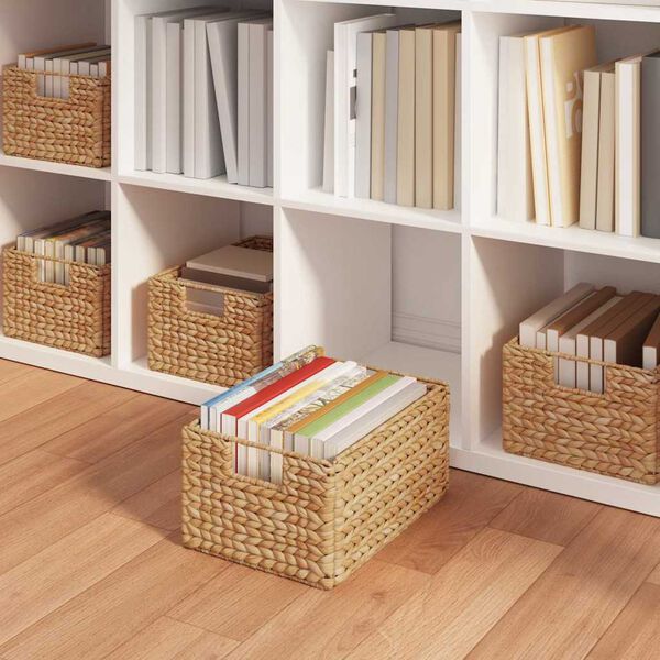 vidaXL Coșuri de depozitare 2 pcs natural 35 x 25 x 17 cm