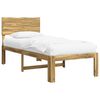 vidaXL Cadru de pat single cu tablie ROSTOCK Alb 80 x 200 cm