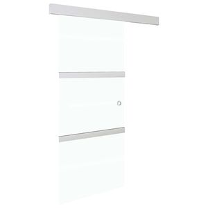 vidaXL Ușă glisantă cu opritor silențios 76x205 cm sticlă ESG/aluminiu