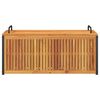 vidaXL Cutie perne de exterior 110x45x42/53cm lemn masiv acacia/oțel