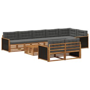 vidaXL Set de canapele de exterior 9 buc.