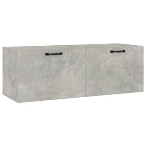 vidaXL Dulap de perete, gri beton, 100x36,5x35 cm, lemn prelucrat