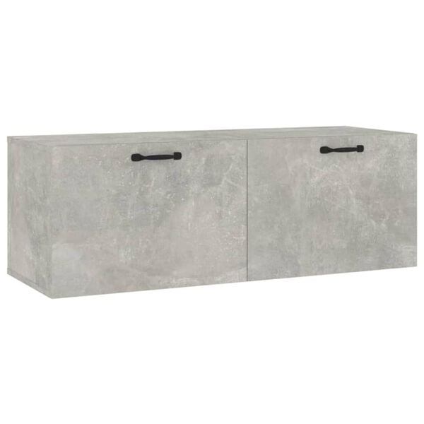 vidaXL Dulap de perete, gri beton, 100x36,5x35 cm, lemn prelucrat