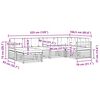 vidaXL Set de canapele de exterior 6 pcs Gri natural și deschis