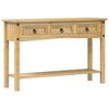 vidaXL Masă consolă &bdquo;Corona&rdquo; 114x34,5x73 cm, lemn masiv de pin