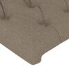 vidaXL Tăblie de pat cu aripioare gri taupe 83x23x78/88 cm textil