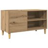 vidaXL Dulap discuri stejar artizanal, 84,5x38x48 cm, lemn prelucrat
